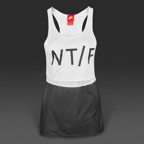 Nike Sportswear RU Run Crew Tank White / Black for Women